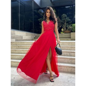 Robe longue model 171416 Bicotone