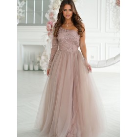 Robe longue model 192637 Bicotone