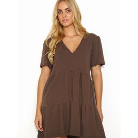 Robe de jour model 192950 Makadamia